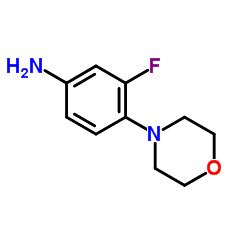 3-氟-4-(4-吗啉基)苯胺结构式