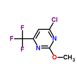 4-氯-2-甲氧基-6-(三氟甲基)嘧啶结构式