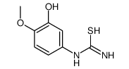 (3-hydroxy-4-methoxyphenyl)thiourea结构式