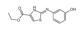 ethyl 2-(3-hydroxyanilino)-1,3-thiazole-4-carboxylate结构式