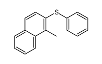 1-methyl-2-phenylsulfanylnaphthalene结构式