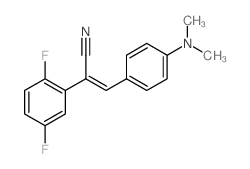 Benzeneacetonitrile, a-[[4-(dimethylamino)phenyl]methylene]-2,5-difluoro-结构式