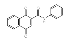 2-Naphthalenecarboxamide,1,4-dihydro-1,4-dioxo-N-phenyl-结构式