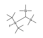 bis(trimethylsilyl)methyl-ditert-butyl-fluorosilane结构式