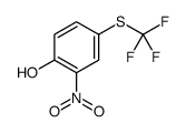 2-Nitro-4-[(trifluoromethyl)sulfanyl]phenol结构式
