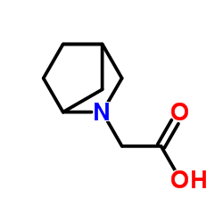2-氮杂双环[2.2.1]庚烷-2-乙酸结构式