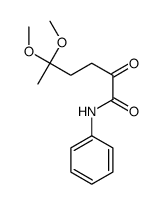 5,5-dimethoxy-2-oxo-N-phenylhexanamide结构式