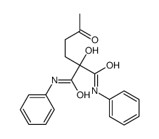 2-hydroxy-2-(3-oxobutyl)-N,N'-diphenylpropanediamide结构式