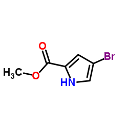 4-溴-1H-吡咯-2-羧酸甲酯结构式