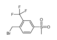 1-溴甲基-4-甲烷磺酰基-2-三氟甲基苯结构式