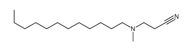3-[dodecyl(methyl)amino]propanenitrile结构式