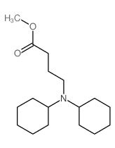 Butanoic acid,4-(dicyclohexylamino)-, methyl ester结构式