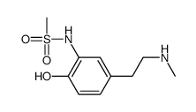 N-[2-hydroxy-5-(2-methylaminoethyl)phenyl]methanesulfonamide结构式