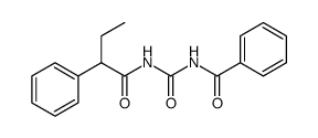 Benzeneacetamide, N-[(benzoylamino)carbonyl]-&alpha;-ethyl结构式