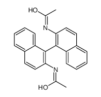 N-[1-(2-acetamidonaphthalen-1-yl)naphthalen-2-yl]acetamide结构式