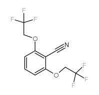 2,6-二-(2,2,2-三氟乙氧基)苯甲腈结构式