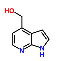 4-羟基甲基-7-氮杂吲哚结构式