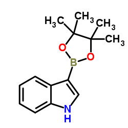 吲哚-5-硼酸频那醇酯结构式