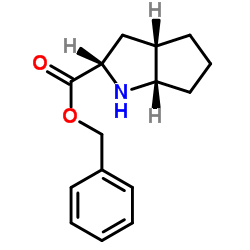 (S,S,S)-2-氮杂双环[3,3,0]辛烷-3-羧酸苄酯盐酸盐结构式