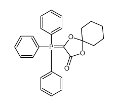 3-(triphenyl-&lambda;5-phosphanylidene)-1,4-dioxaspiro[4.5]decan-2-one结构式