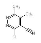 3-氯-5,6-二甲基哒嗪-4-甲腈结构式