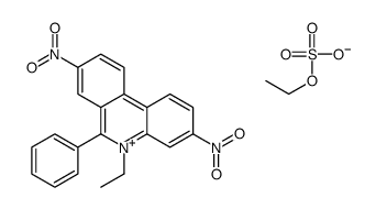 5-ethyl-3,8-dinitro-6-phenylphenanthridinium ethyl sulphate结构式