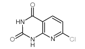 7-氯吡啶并[2,3-d]嘧啶-2,4-二醇结构式
