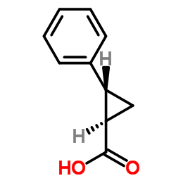 反式-2-苯基环丙烷-1-羧酸结构式