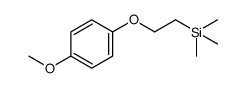 [2-(4-methoxyphenoxy)ethyl]trimethylsilane结构式