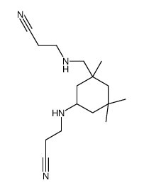 3-[[3-[[(2-cyanoethyl)amino]methyl]-3,5,5-trimethylcyclohexyl]amino]propiononitrile结构式