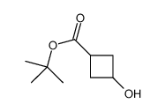 tert-butyl 3-hydroxycyclobutane-1-carboxylate结构式