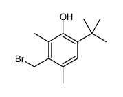 3-(bromomethyl)-6-tert-butyl-2,4-dimethylphenol结构式