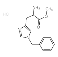 L-Histidine,1-(phenylmethyl)-, methyl ester, hydrochloride (1:2)结构式
