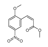 methyl 3-(2-methoxy-5-nitrophenyl)acrylate结构式