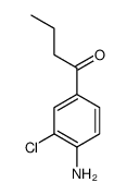 1-(4-amino-3-chlorophenyl)butan-1-one结构式