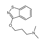 3-(1,2-benzothiazol-3-yloxy)-N,N-dimethylpropan-1-amine结构式