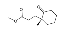 (R)-(+)-2-(2-甲酯基乙基)-2-甲基环己酮结构式
