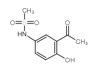 5-METHANESULPHONAMIDO-2-HYDROXYACETOPHENONE结构式