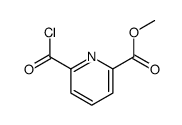 2-Pyridinecarboxylic acid, 6-(chlorocarbonyl)-, methyl ester (9CI)结构式