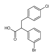 Benzenepropanoic acid, α-(3-bromophenyl)-4-chloro结构式