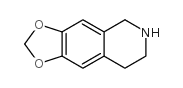 5,6,7,8-四氢-[1,3]二氧并[4,5-g]异喹啉结构式