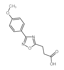 3-[3-(4-甲氧基苯基)-1,2,4-噁二唑]丙酸结构式