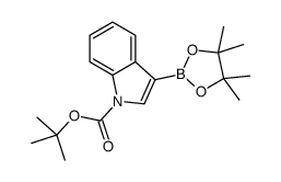 1-BOC-吲哚-3-硼酸结构式