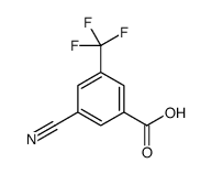 3-cyano-5-(trifluoromethyl)benzoic acid结构式