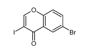 6-bromo-3-iodochromen-4-one结构式