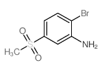 2-溴-5-(甲基磺酰基)苯胺结构式