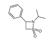 3-phenyl-2-propan-2-ylthiazetidine 1,1-dioxide结构式