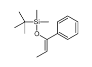 tert-butyl-dimethyl-(1-phenylprop-1-enoxy)silane结构式