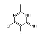 6-氯-5-氟-2-甲基-4-嘧啶胺结构式