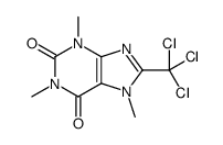 1,3,7-trimethyl-8-(trichloromethyl)purine-2,6-dione结构式